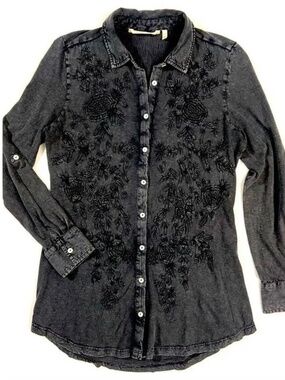 Soft Surroundings Embroidered Shirt